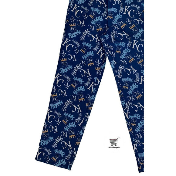 MLB Men's Size 46 Kansas City Royals MLB Baseball All Over Print Adult Pants - Picture 6 of 9